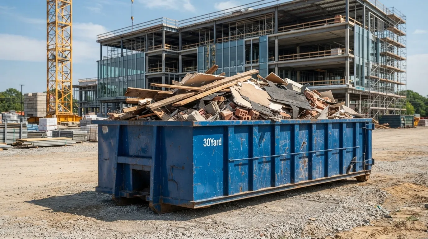 30 yard dumpster rental from our Bolingbrook fleet