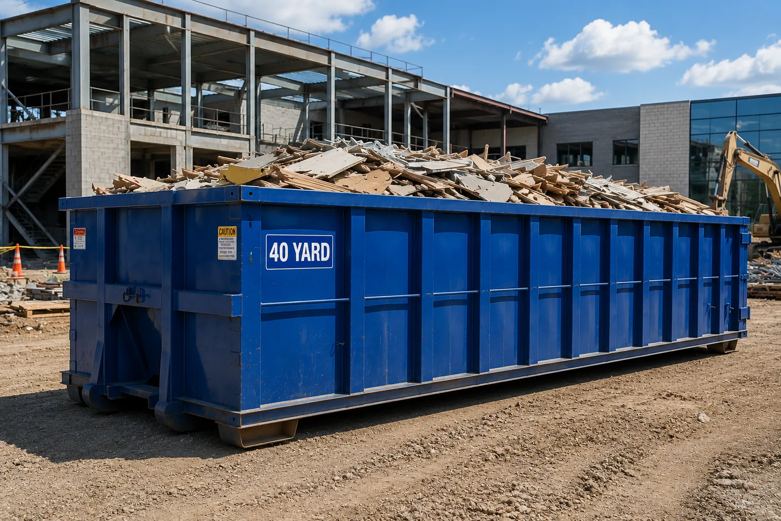 40 yard dumpster rental from our Bolingbrook fleet